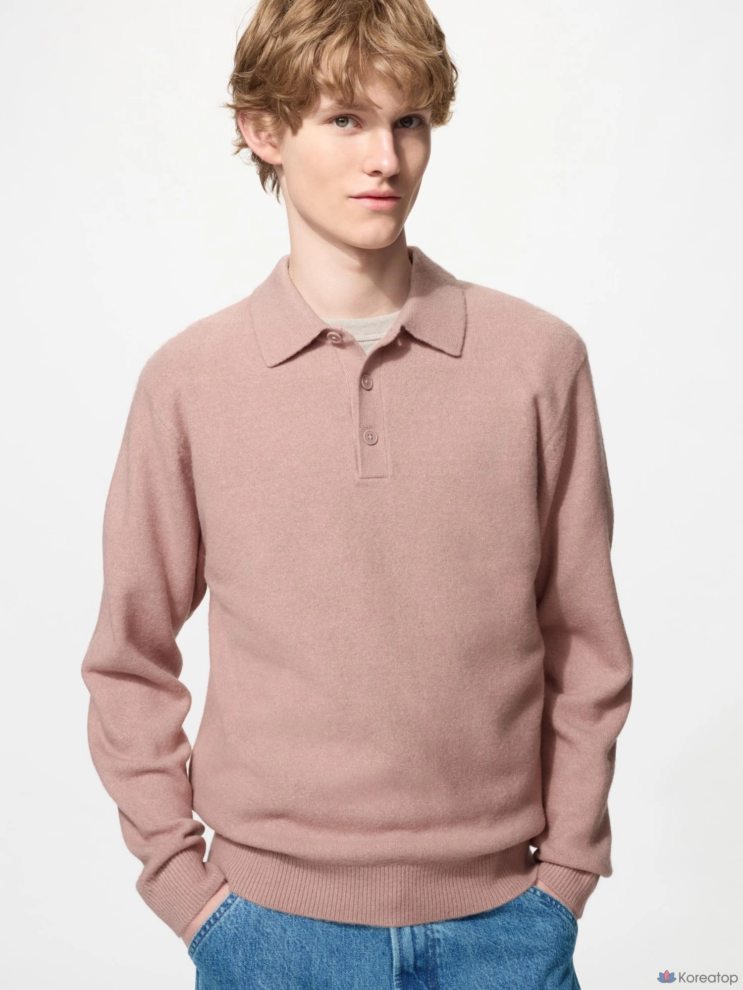 Свитер поло Uniqlo Souffle Yarn Polo Sweater