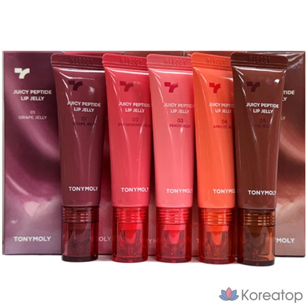 Губная помада Tony Moly Juicy Peptide Lip Jelly 10 г (№ 01-05), 1 шт.