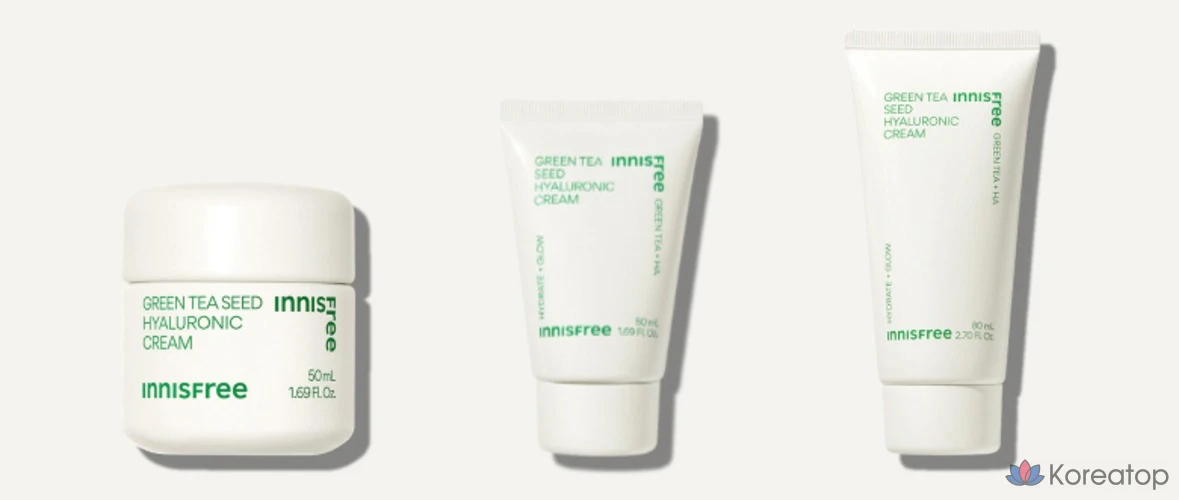 Крем Innisfree с гиалуроновой кислотой и экстрактом зеленого чая, тюбик 50 мл, 1 шт., фото 7