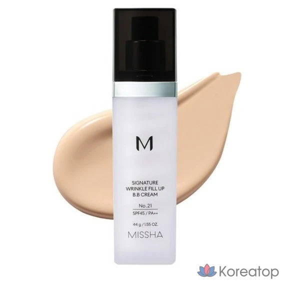 BB-крем Missha M Signature Wrinkle Fill-Up SPF45 PA++, № 21, ярко-бежевый, 44 г, 1 шт.
