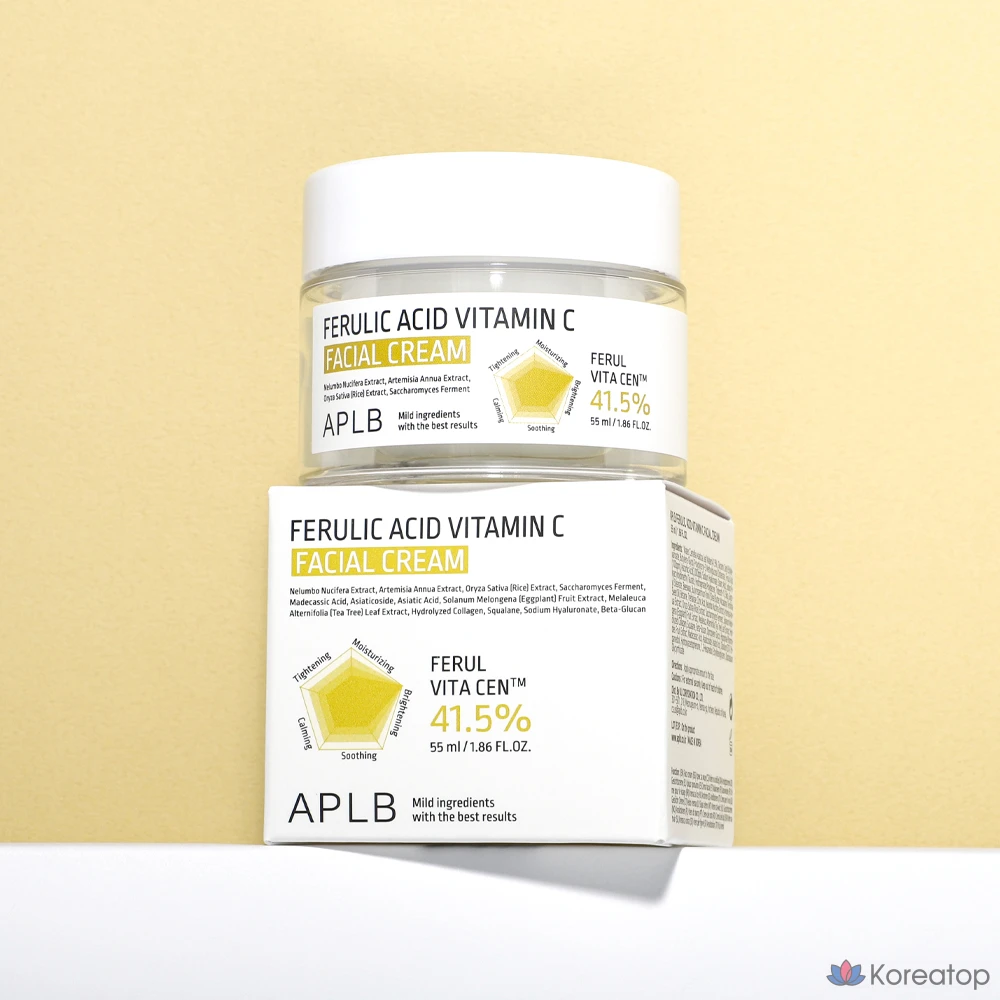 Крем для лица APLB с ферульной кислотой и витамином С, 55 мл, 1 шт.