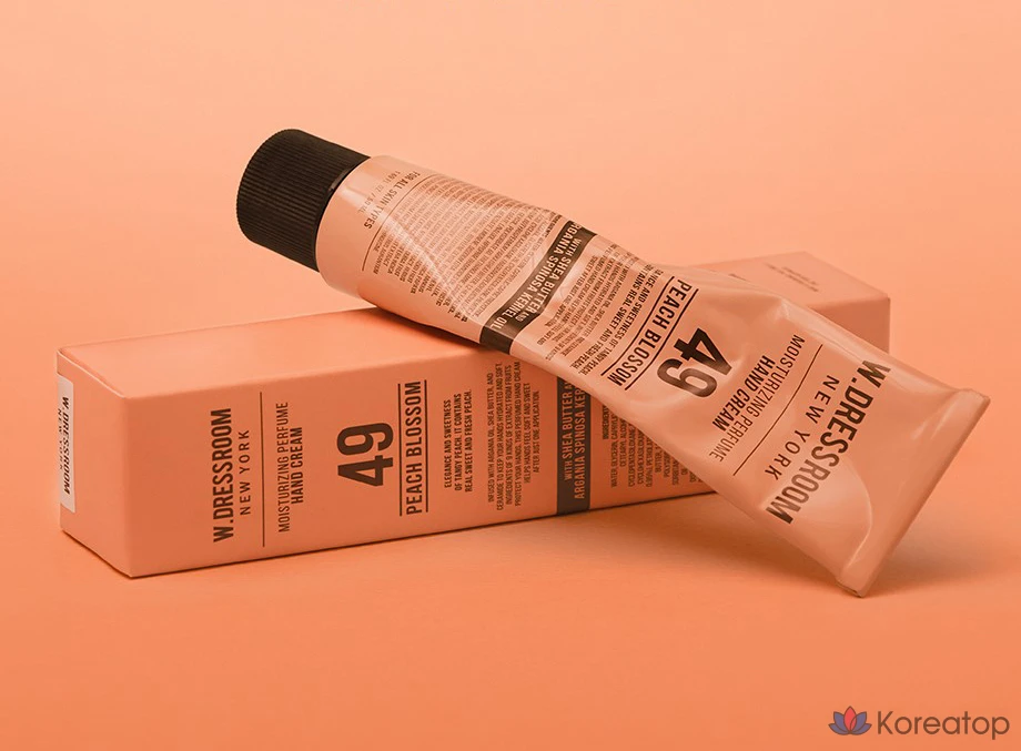 Набор из 2 флаконов парфюмерного крема для рук W.Dressroom 50 мл: 49 «Персиковый цветок» + 97 «Апрельский хлопок»., фото 3