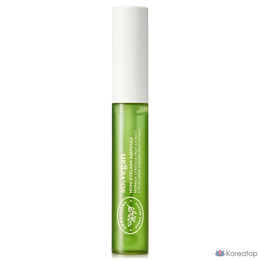 Натуральная веганская ампула для питания ресниц с нони So Natural, 9 мл, 1 шт.