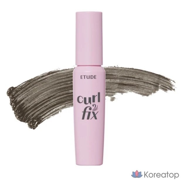 Тушь для ресниц Etude NEW Curl Fix Mascara 8 г, оттенок 03 серо-коричневый, 1 шт.