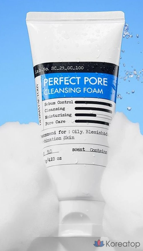 Очищающая пенка для лица Derma Factory Perfect Pore, 120 г, 1 шт.