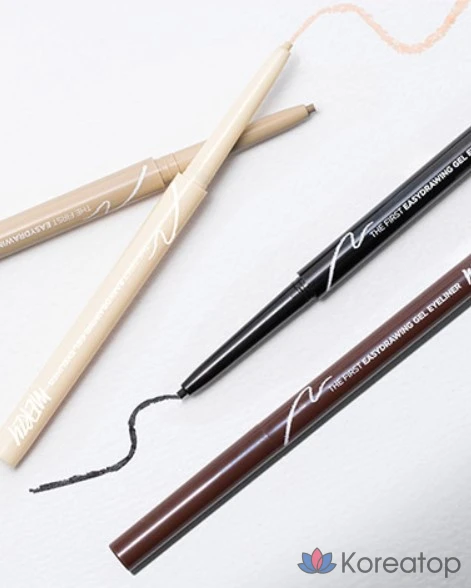 Гелевая подводка для глаз MERZY the First Easy Drawing Gel Eyeliner, 0.14g, EG3, бордовый, 1 шт., фото 3