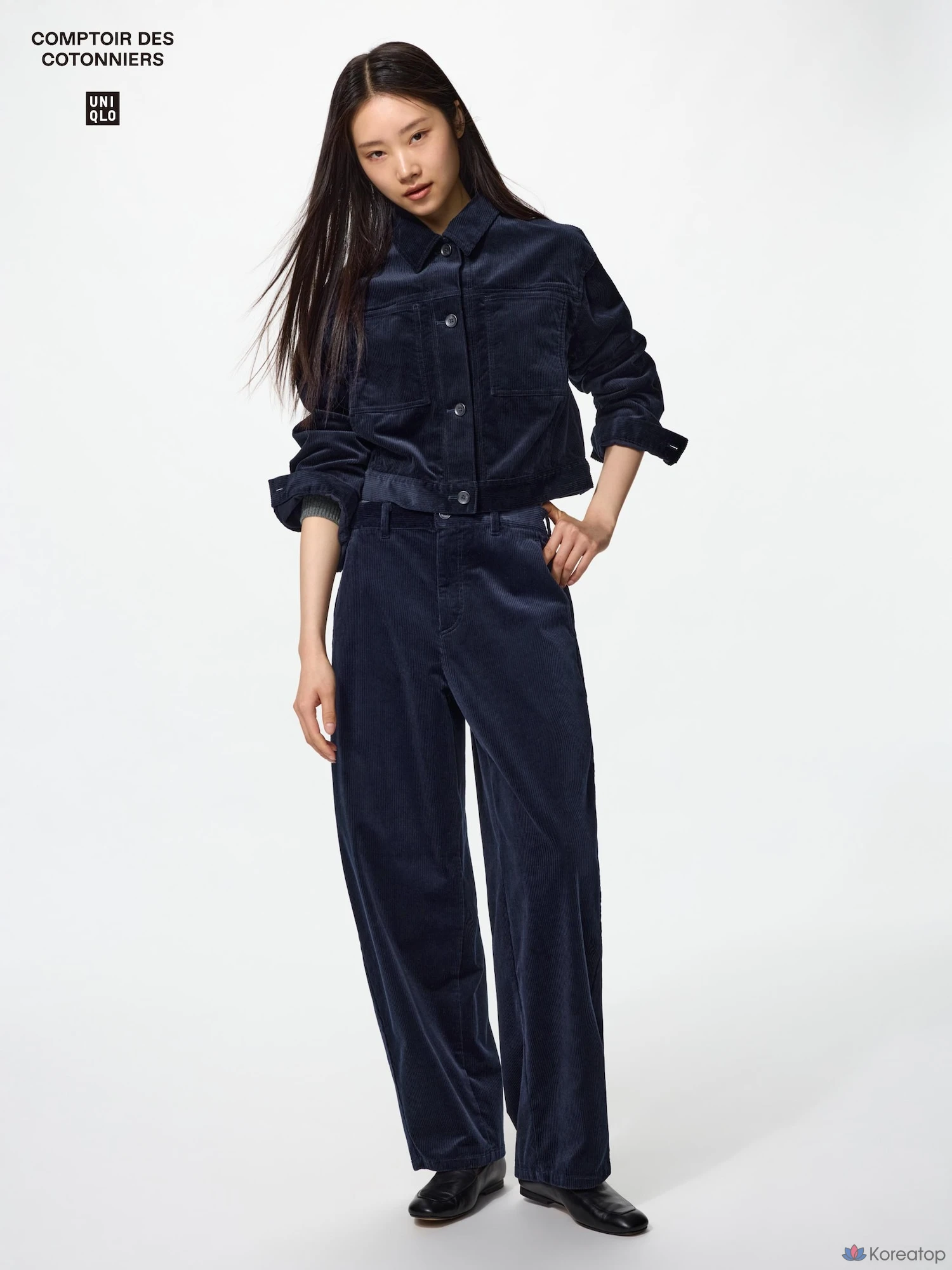 Брюки Uniqlo Corduroy Barrel Leg Pants