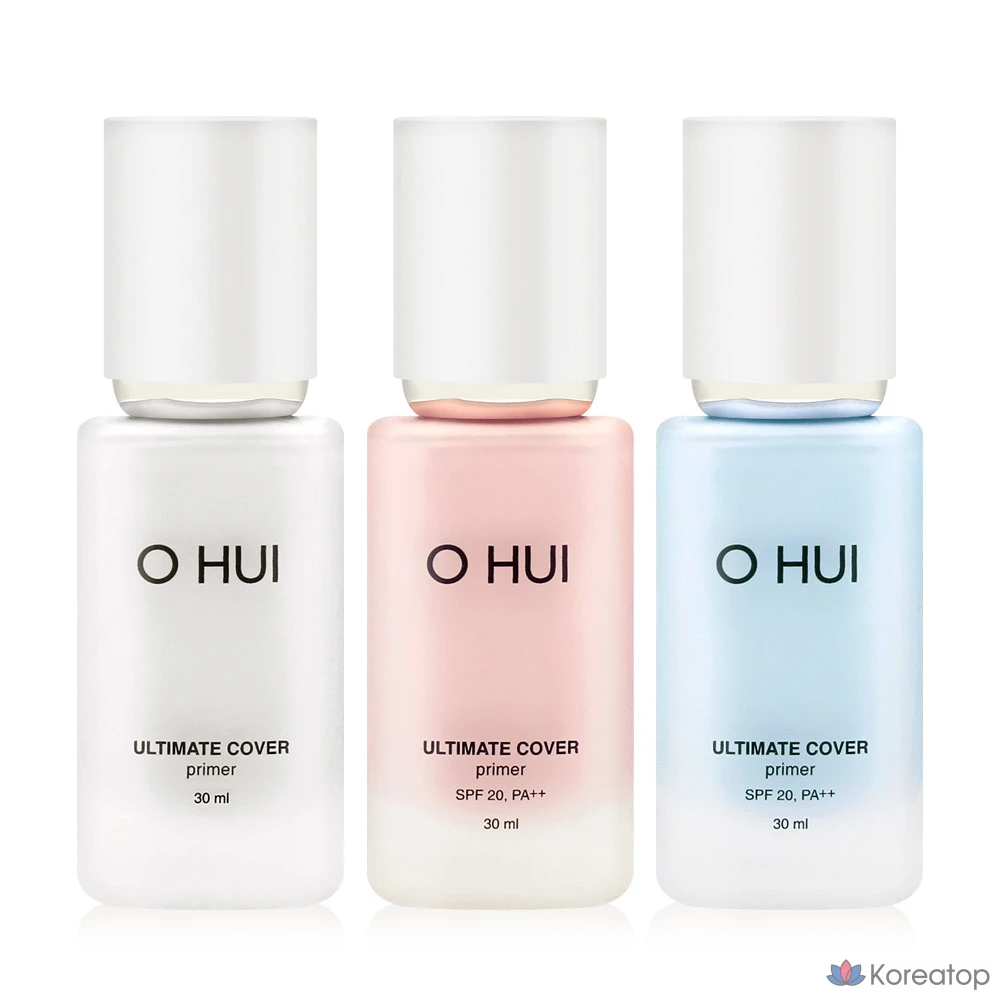 Праймер Ohui Ultimate Cover Moisture Glow Tone-Up Primer 30 мл, корректор синего цвета № 03, 1 шт., фото 5