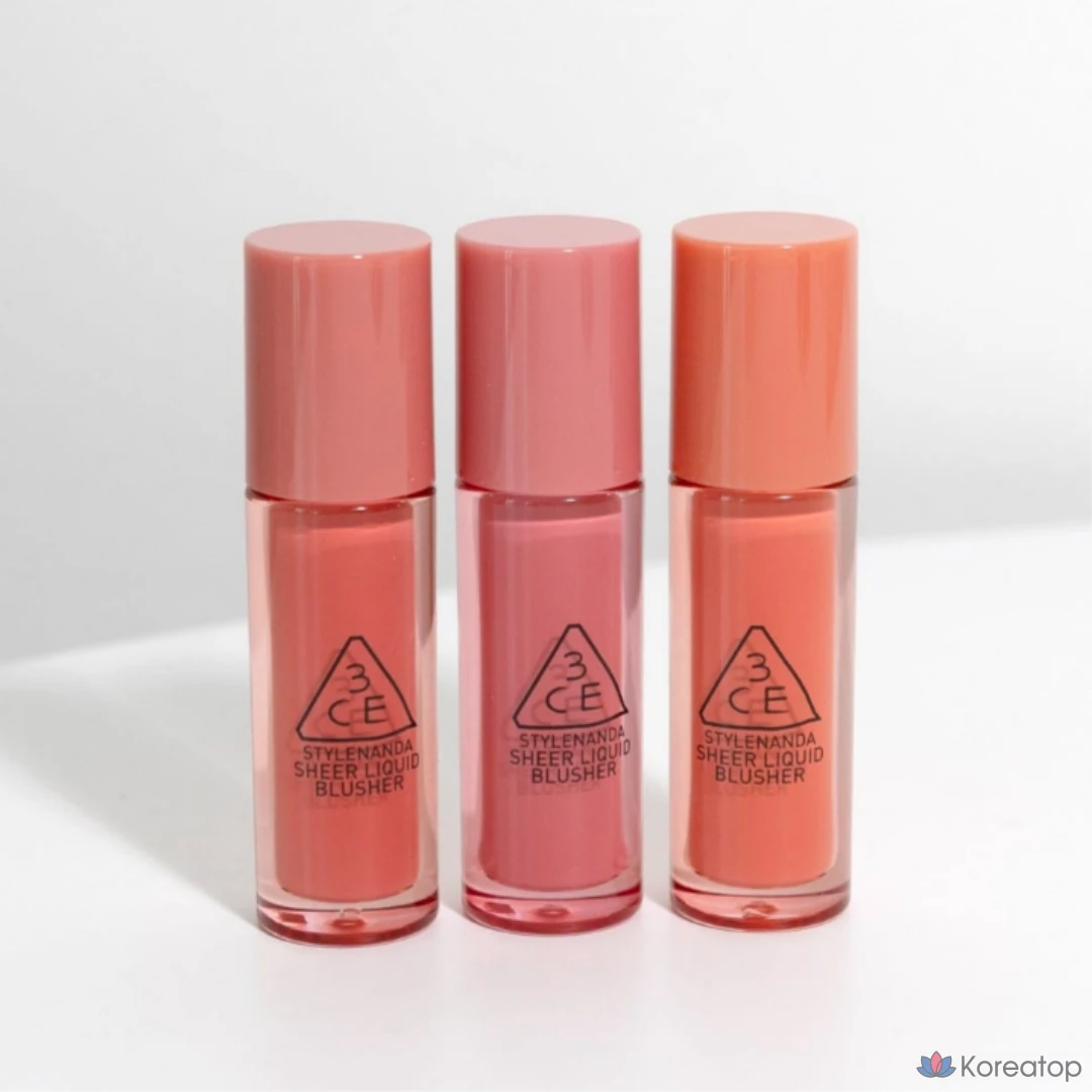 Жидкие полупрозрачные румяна 3CE, 1 шт. COZY PEACH.