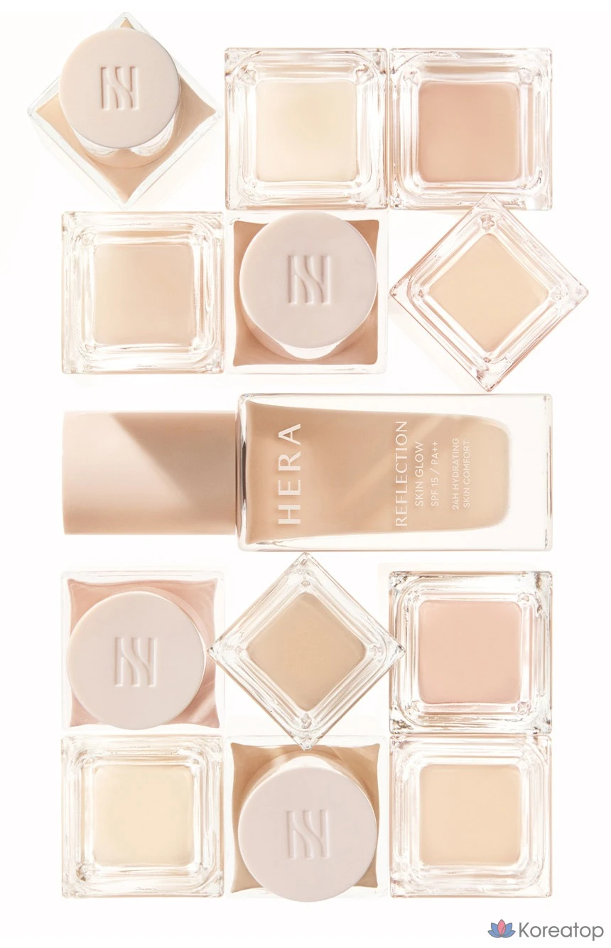 Тональный крем Hera Reflection Skin Glow Foundation, оттенок 13N1, 30 г, 1 шт., фото 3