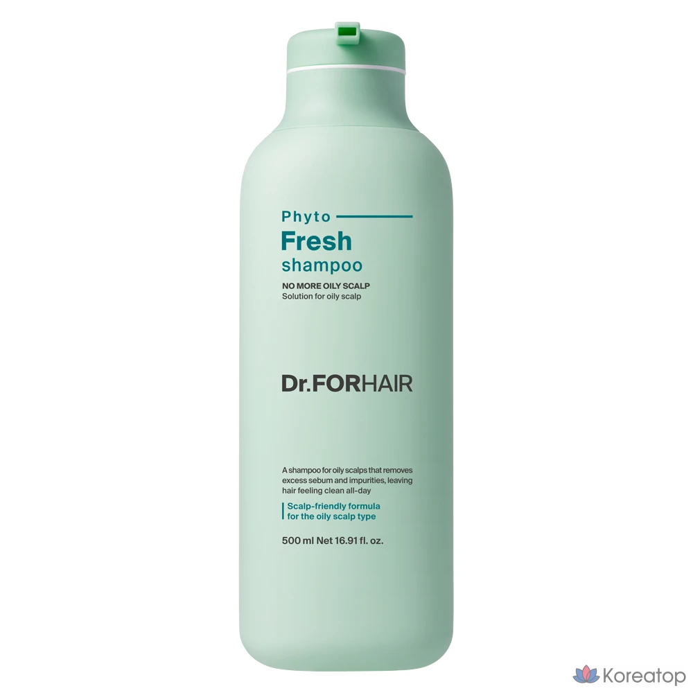 Шампунь Dr. For Hair для глубокого очищения жирной кожи головы Phyto Fresh, 500 мл, 1 шт.