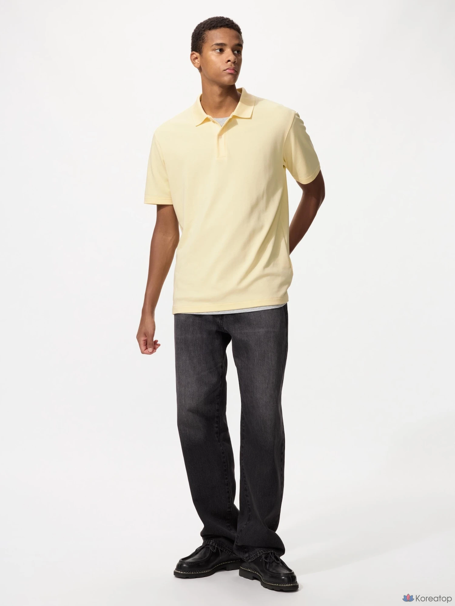 Поло Uniqlo AIRism Cotton Pique Polo Shirt