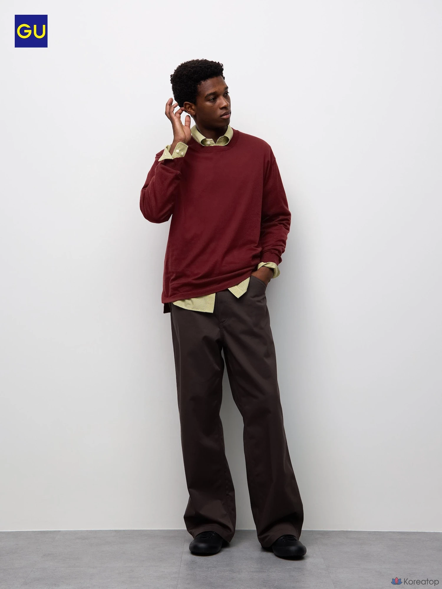 Брюки Uniqlo Chino Wide Straight Pants