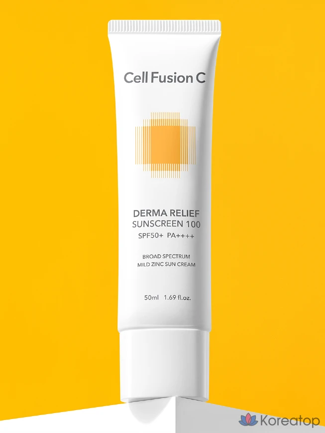 Солнцезащитный крем Cellfusion C Derma Relief Sunscreen 100 SPF50+ PA++++, 50 мл, 1 шт.