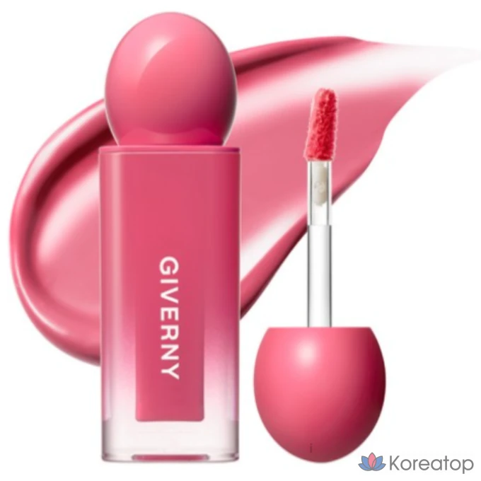 Тинт для губ Giverny Dewy Lip Glaze Tint, оттенок Mauve Mulee (холодный тон), 4,9 г, 1 шт.