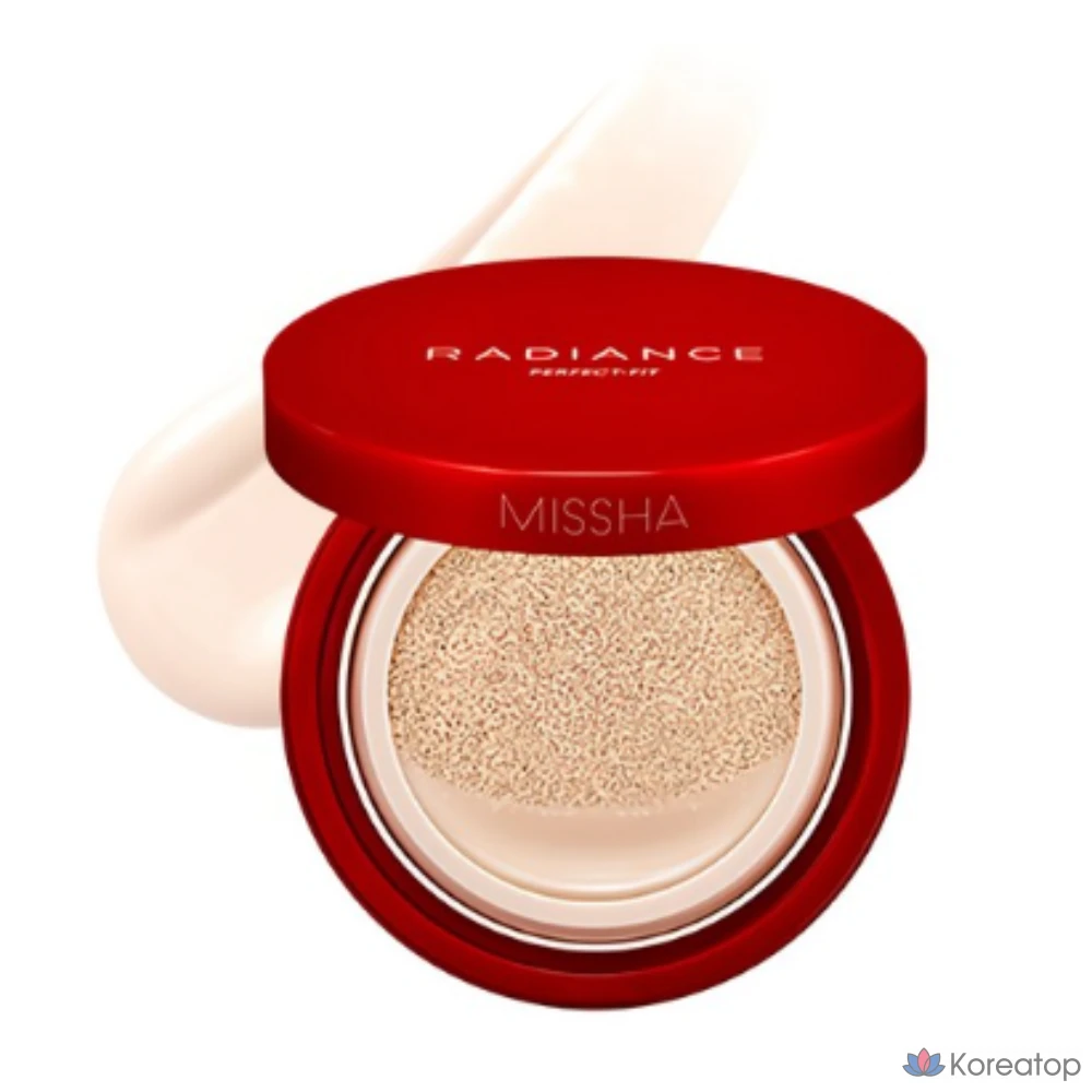 Тональный крем Missha Radiance Perfect Fit Cushion 15 г, оттенок 21N Vanilla, 1 шт.