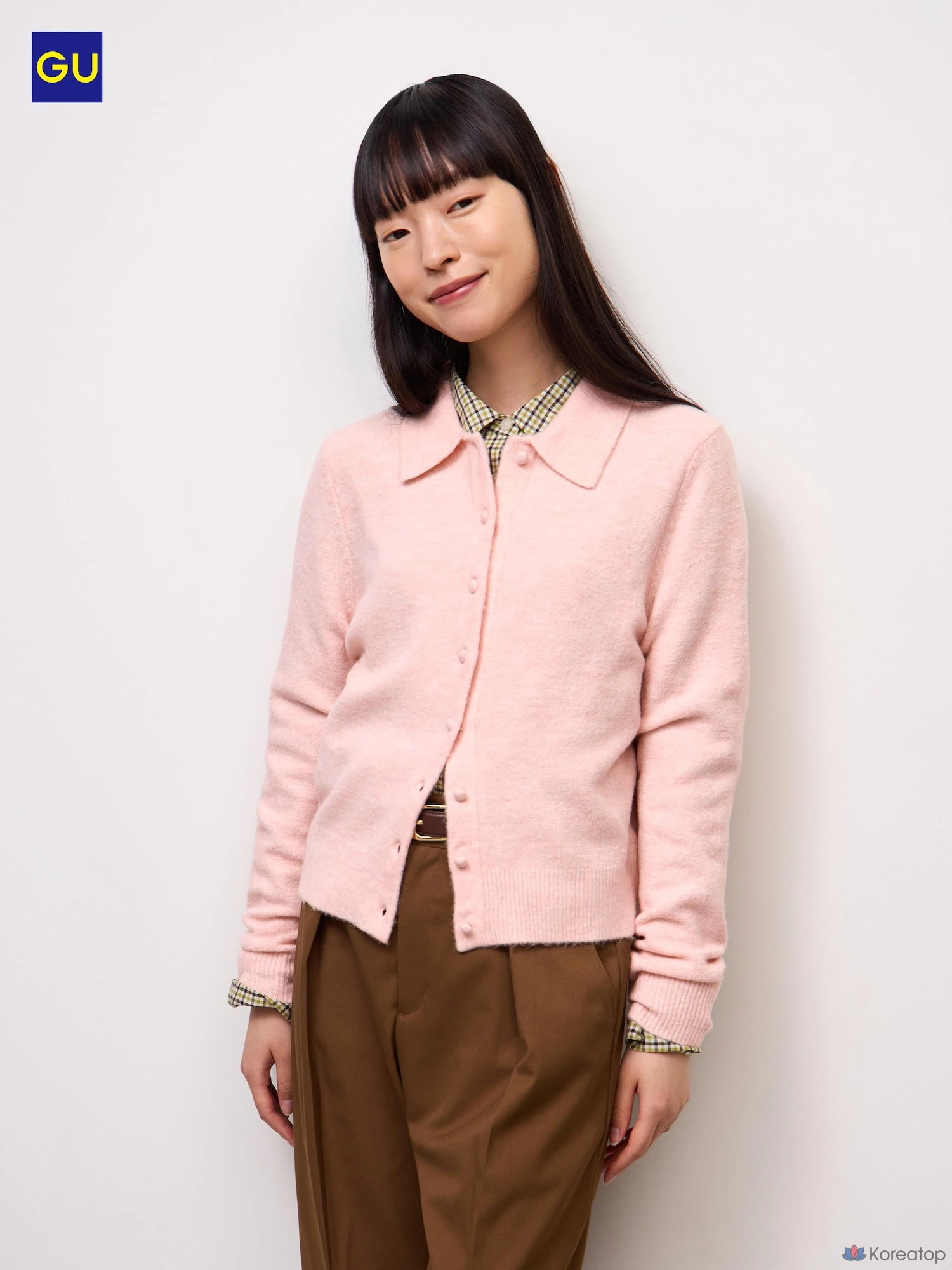 Кардиган Uniqlo Puppy Touch Knit Polo Cardigan