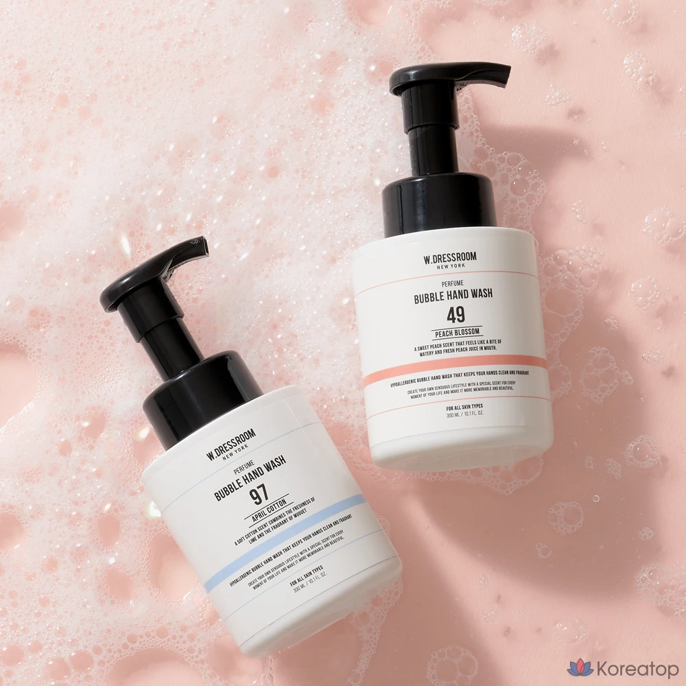 Жидкое мыло для рук W.Dressroom Perfume Bubble Hand Wash со вкусом персикового цветка, 300 мл, 1 шт.