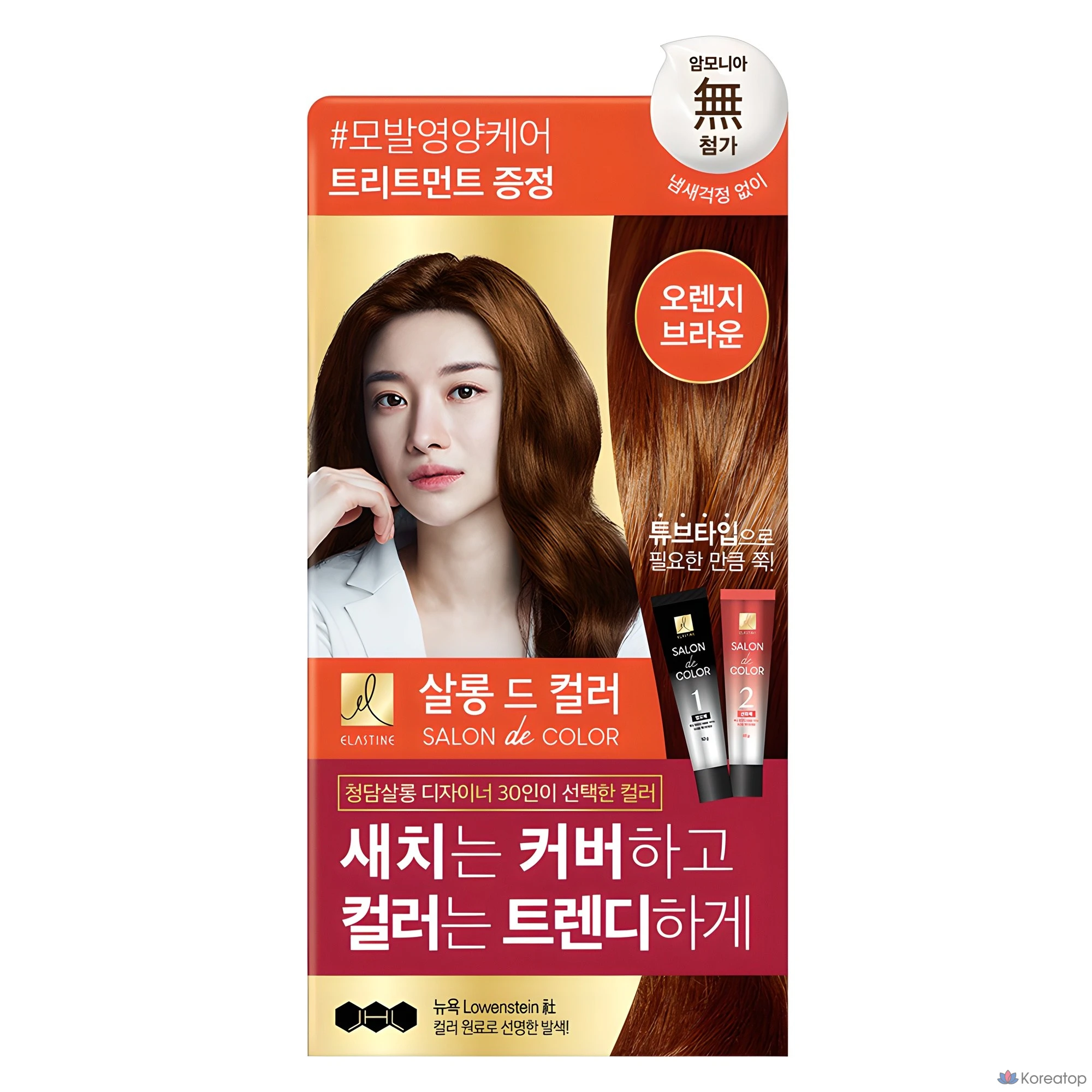 Крем-краситель Elastine Salon de Color & Satch, оранжево-коричневый, 1 шт.