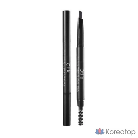 Автоматический карандаш для бровей Ottie Natural Drawing, 0,2 г, 01 ЧЕРНЫЙ, 1 шт.