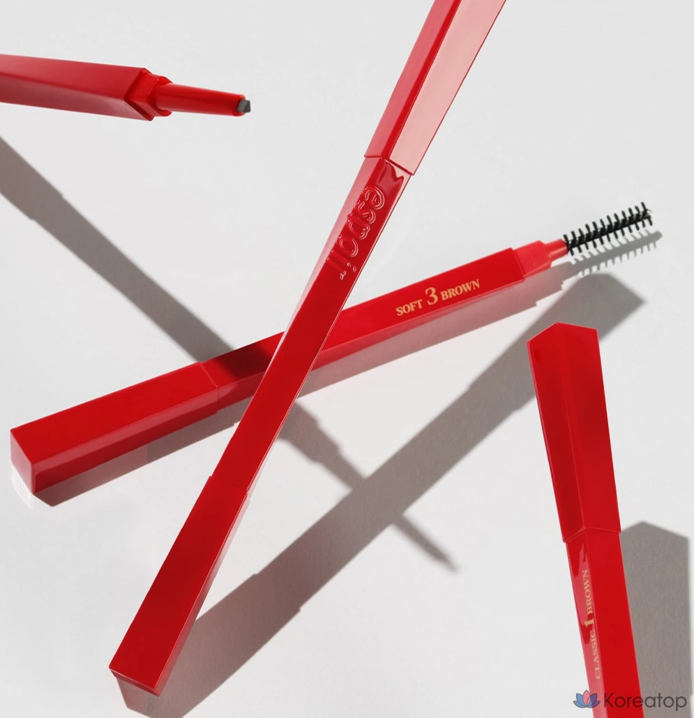 Карандаш для бровей Espoir The Brow Balance Pencil, 0,1 г, № 5, светло-коричневый, 1 шт., фото 4