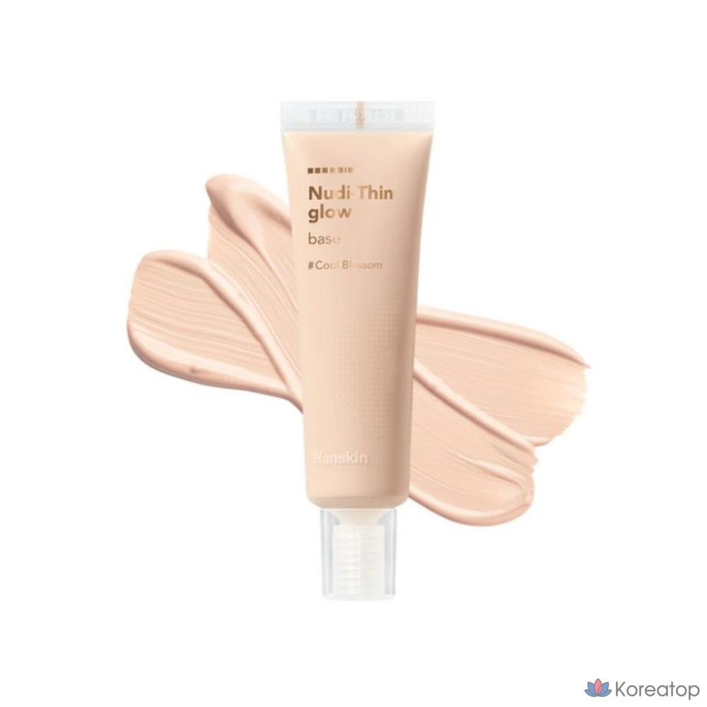База под макияж HANSKIN Nude Scene Glow Base, 30 мл, 1 шт., оттенки 17-21, Cool Blossom