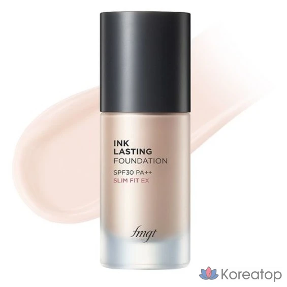 Тональный крем The Face Shop Ink Lasting Foundation Slim Fit, 30 мл, 1 шт., оттенок 103V Bright Cream Beige