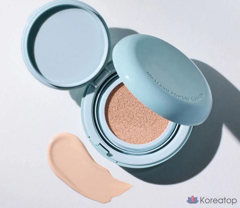 Сменный блок пудры-кушона Innisfree New No-Sebum Powder Cushion Refill SPF35 PA++ 14 г, 21N Vanilla, 1 шт., фото 4