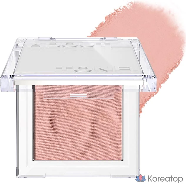 Румяна ABOUT TONE Fluffy Wear, 4,3 г, оттенок 02 Beshful Pink, 1 шт.