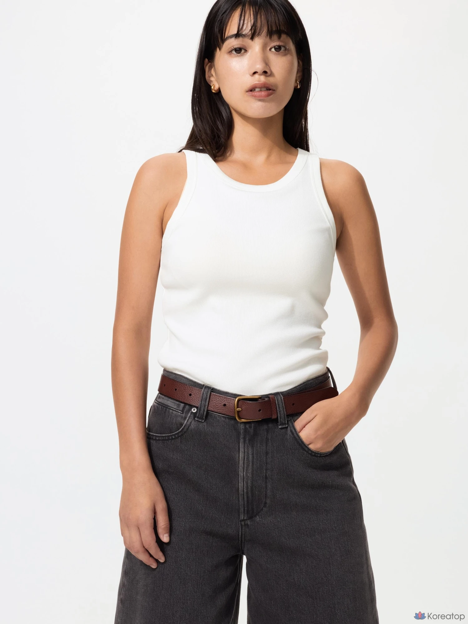 Бра-топ Uniqlo Rib Bra Top
