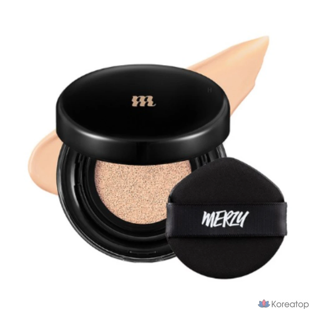 Тональный крем-кушон MERZY the Airy Scene Cover Cushion Foundation, 13 г, AC2. Ваниль, 1 шт.