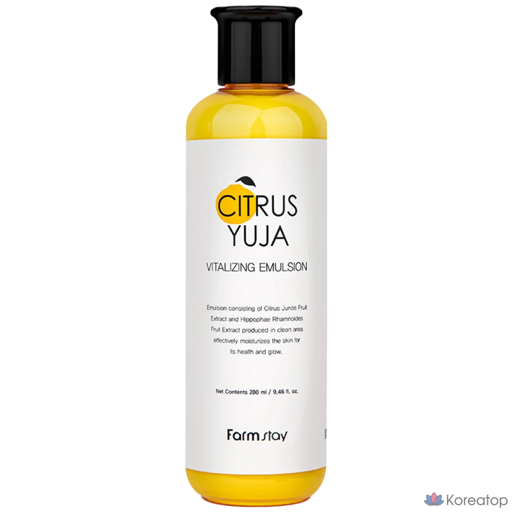 Эмульсия FarmStay Citrus Yuzu Vitalizing Emulsion, 280 мл, 1 шт.