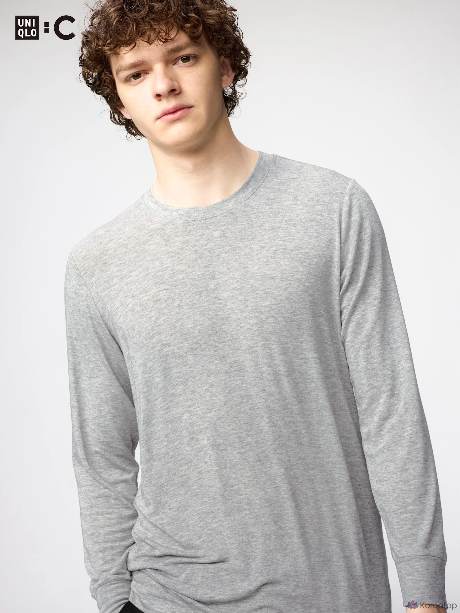 Футболка Uniqlo HEATTECH Cashmere Blend Crew Neck T 9/10 Sleeve Extra Warm