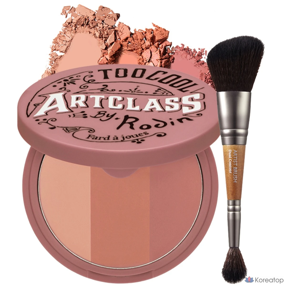 «Too Cool For School Art Class» от Rodin: румяна и кисть для контурирования, De Rose, 1 шт.