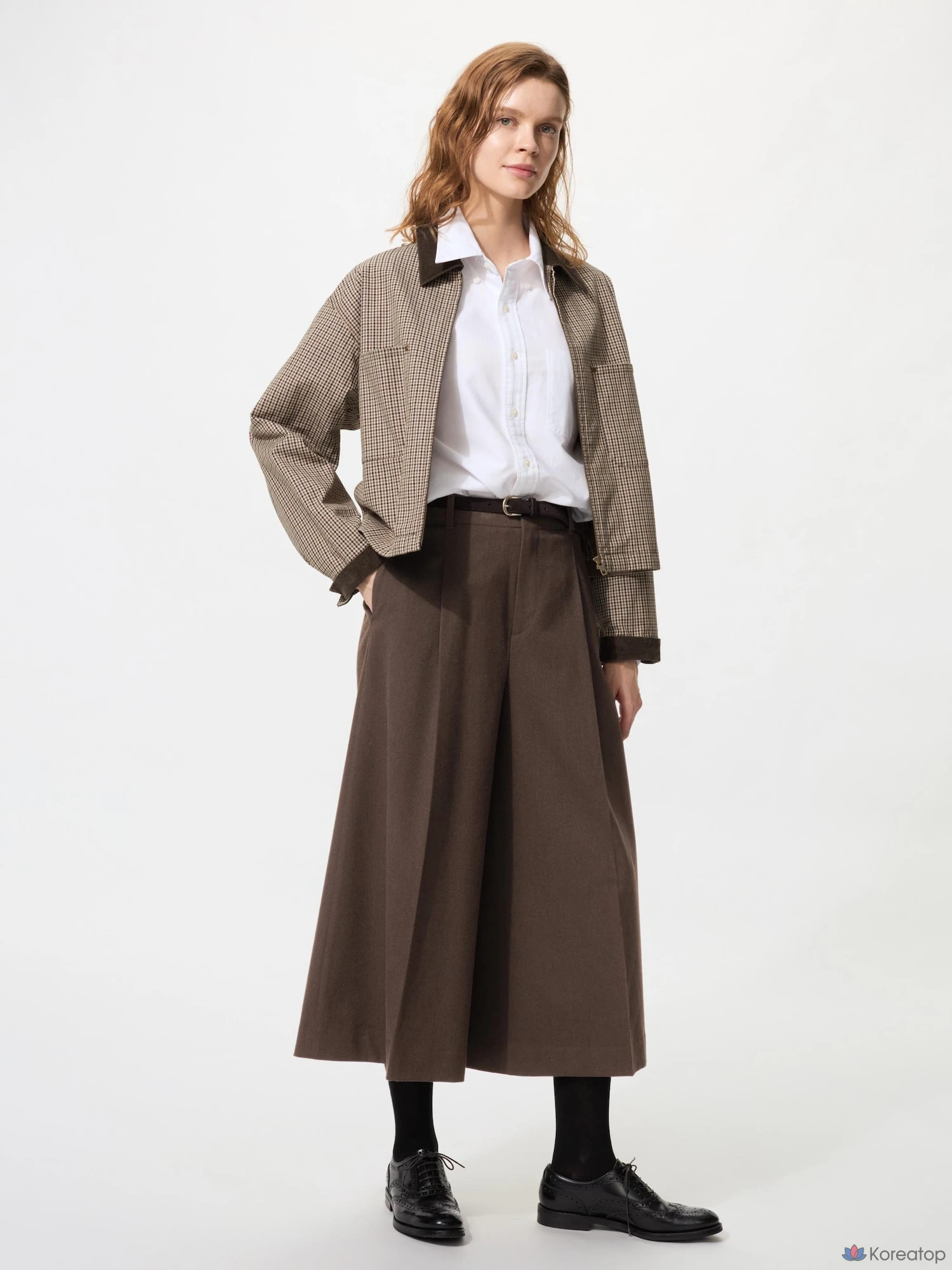 Брюки-кюлоты Uniqlo Tuck Culottes