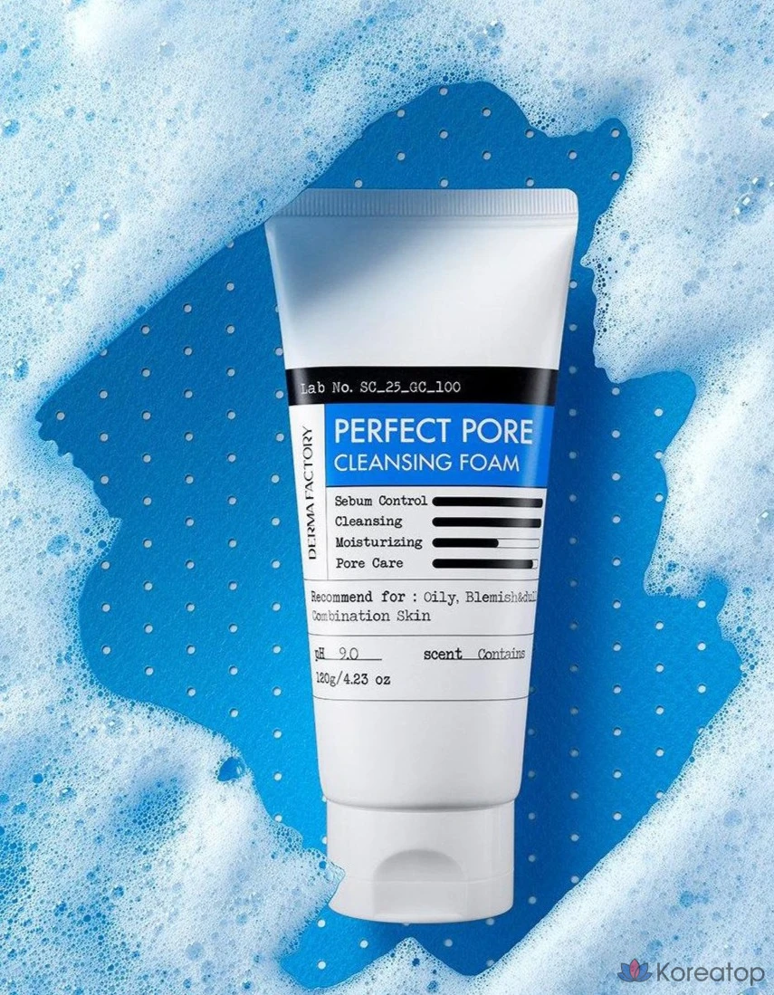 Очищающая пенка для лица Derma Factory Perfect Pore, 120 г, 1 шт.