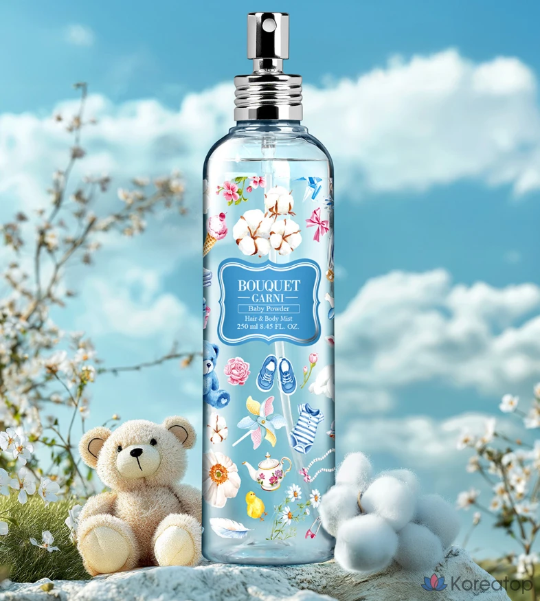 Ароматизированный спрей для волос и тела Bouquet Garni с детской присыпкой, 250 мл, 1 шт., фото 3