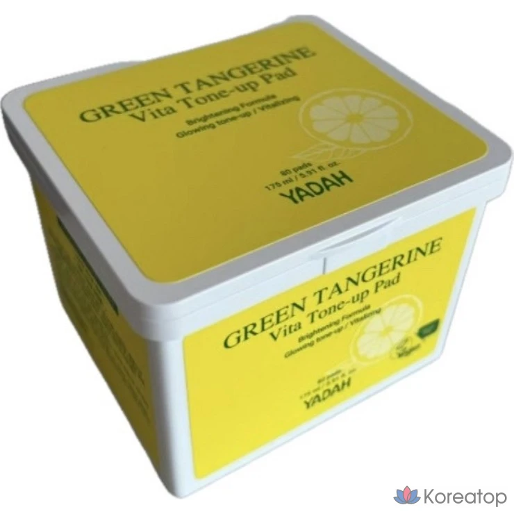 Тонизирующие подушечки Yadah Green Tangerine Vita Tone-Up Pad, 175 мл, 1 упаковка, 1 шт.