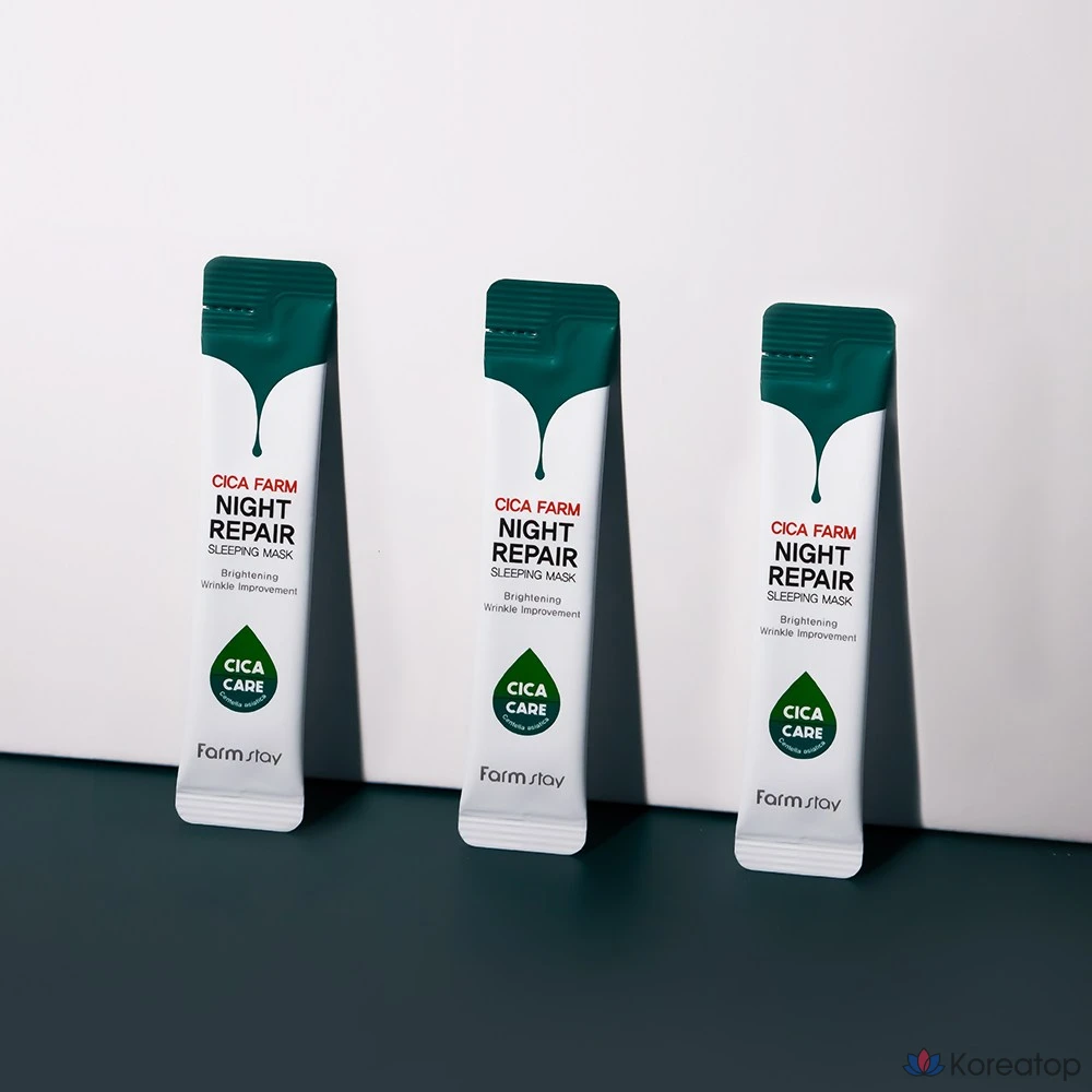 Маска для сна FarmStay Cica Palm Night Repair, 4 шт., фото 4
