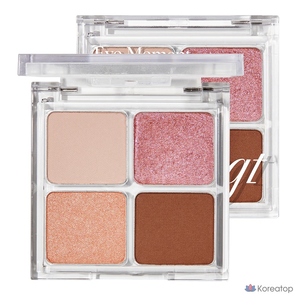 Палетка теней для век FMGT Eye Moment, оттенок 02, персиково-розовый, 1 шт.