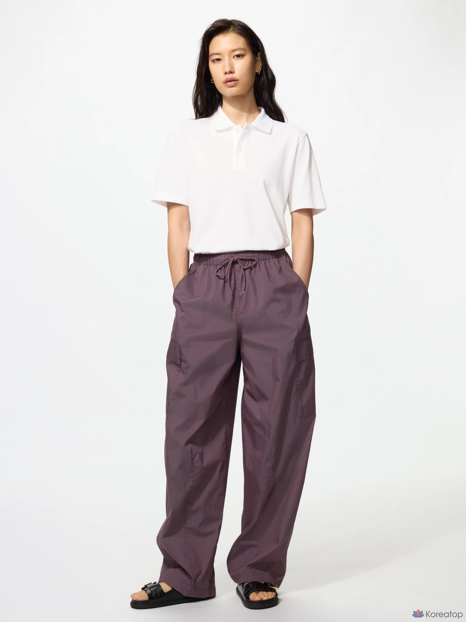 Поло Uniqlo AIRism Cotton Pique Polo Shirt