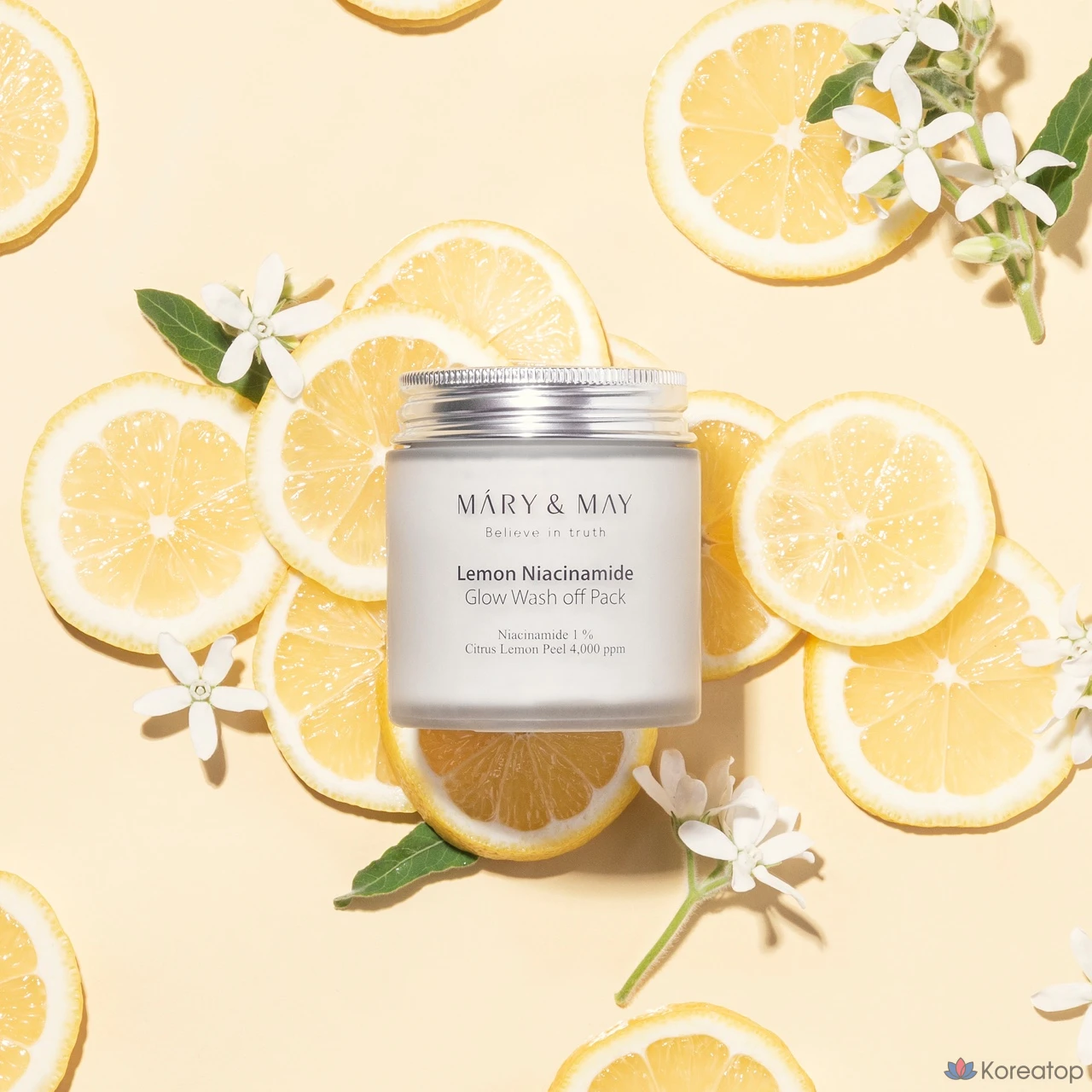 Смываемая маска для лица Marienmay Lemon Niacinamide Glow, 125 г, 1 упаковка, 2 упаковки, фото 4