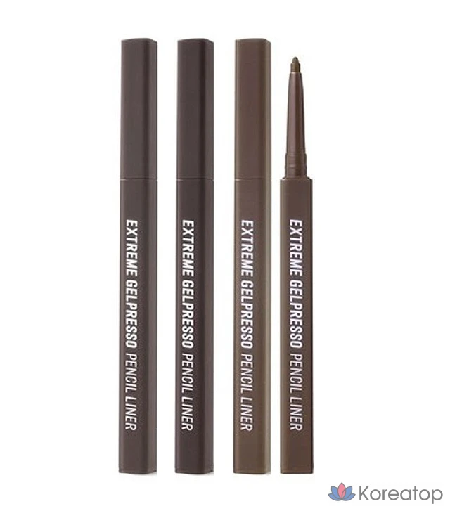 Карандаш для подводки глаз Clio Extreme Gelpresso, 0,35 г, цвет 002 темно-коричневый, 1 шт., фото 2