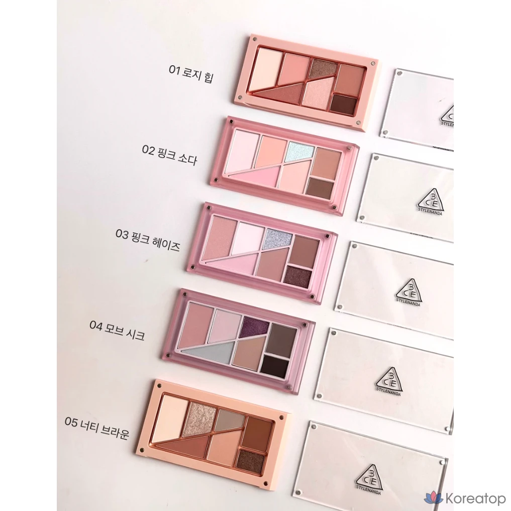 3CE Layer It All Eye Palette, 1 шт., 3CE Eye Palette (PINK HAZE), фото 6
