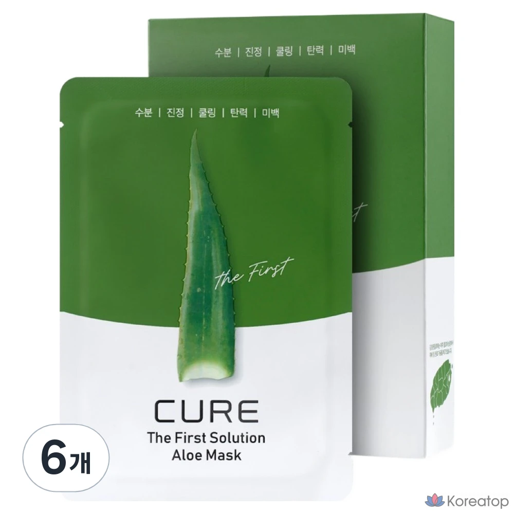 Набор масок для лица KIM JEONG MOON Aloe Cure The First Solution, 10 штук, 6 упаковок.