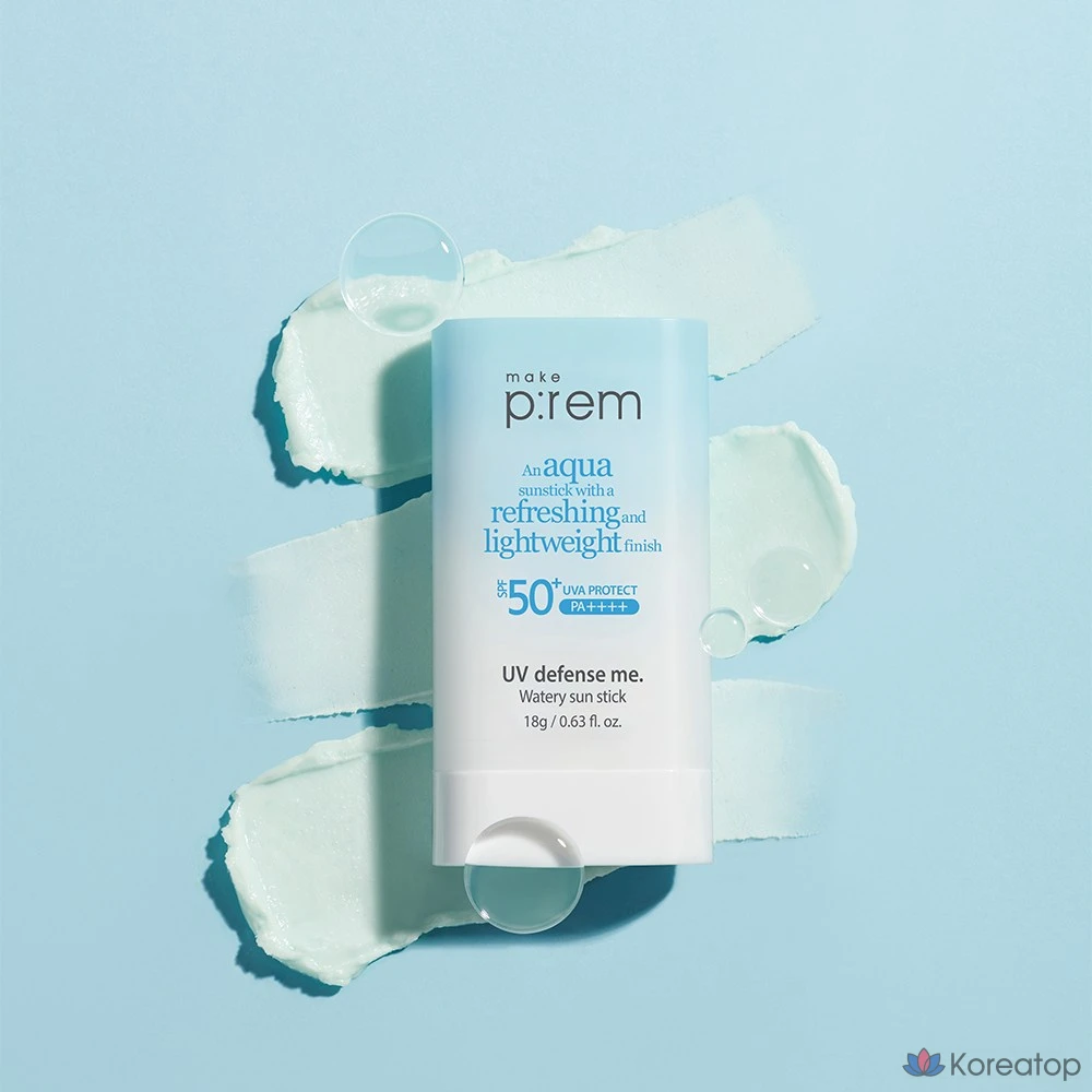 Солнцезащитный стик MAKE P:REM UV Defense Me Watery Sun Stick SPF50+ PA++++, 18 г, 1 шт.