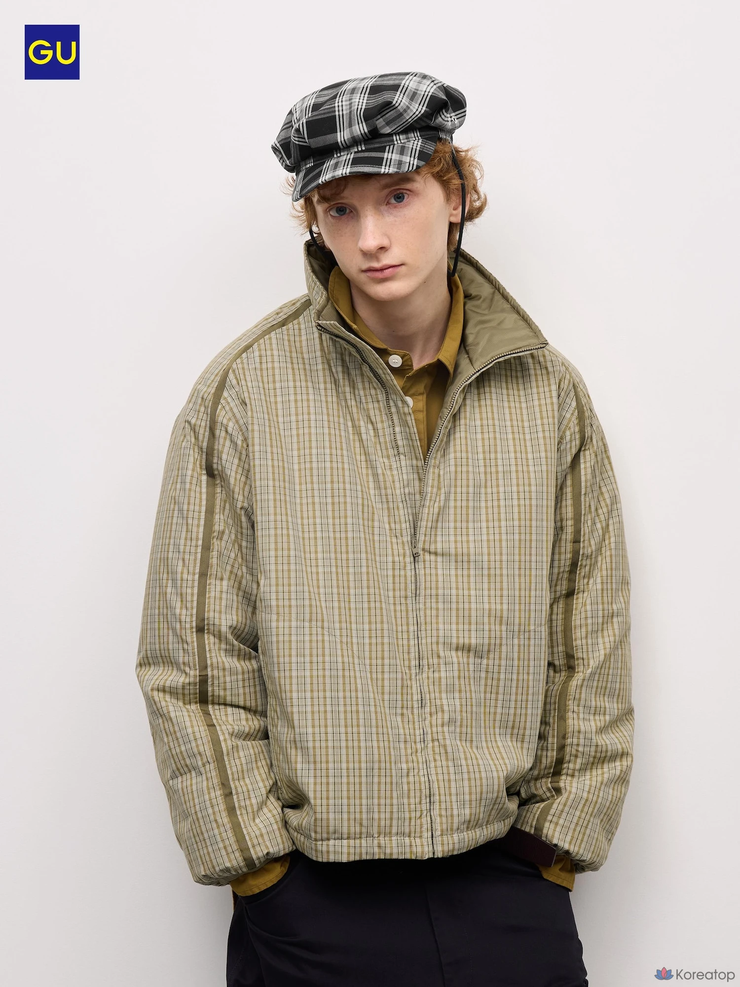 Куртка Uniqlo Padded Stand Check Jacket