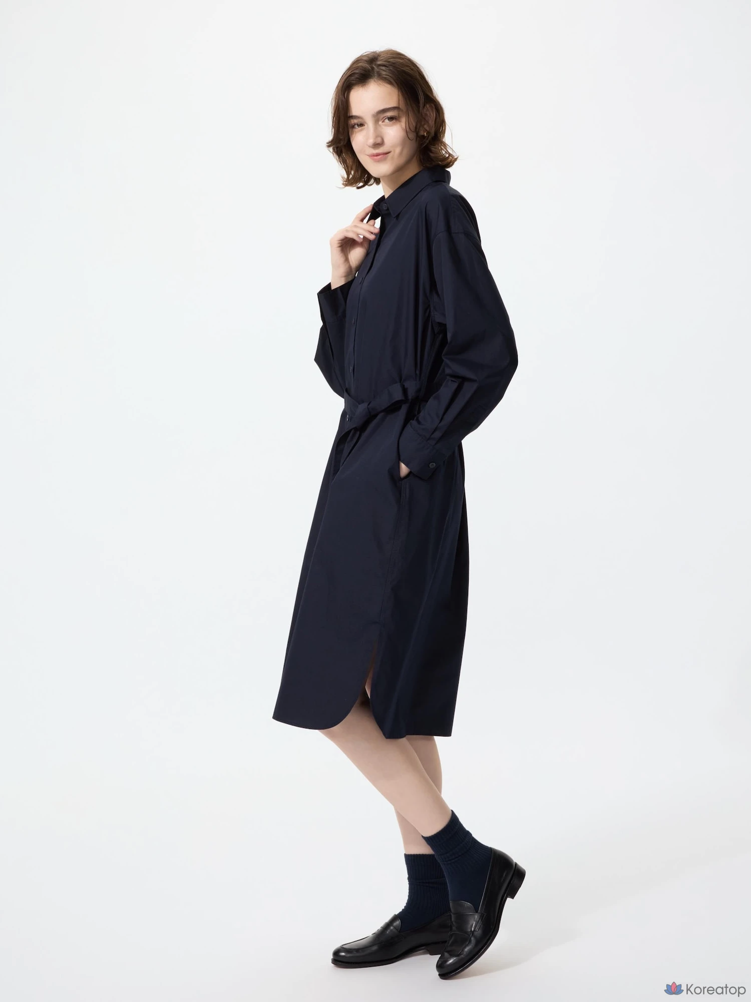 Платье-рубашка Uniqlo