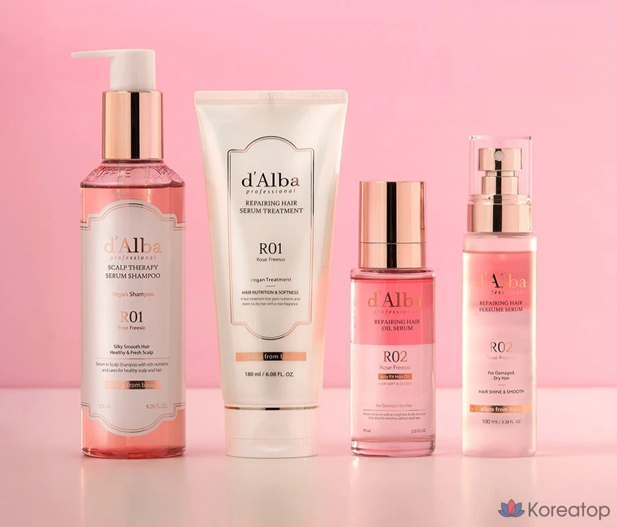 D'alba Professional Repairing Scalp Therapy Shampoo Rose Freesia, 275 мл, 1 шт.