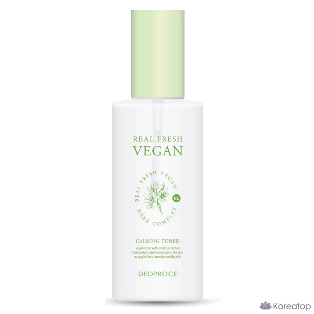 Успокаивающий тоник Deoproce Real Fresh Vegan, 1 шт., 200 мл